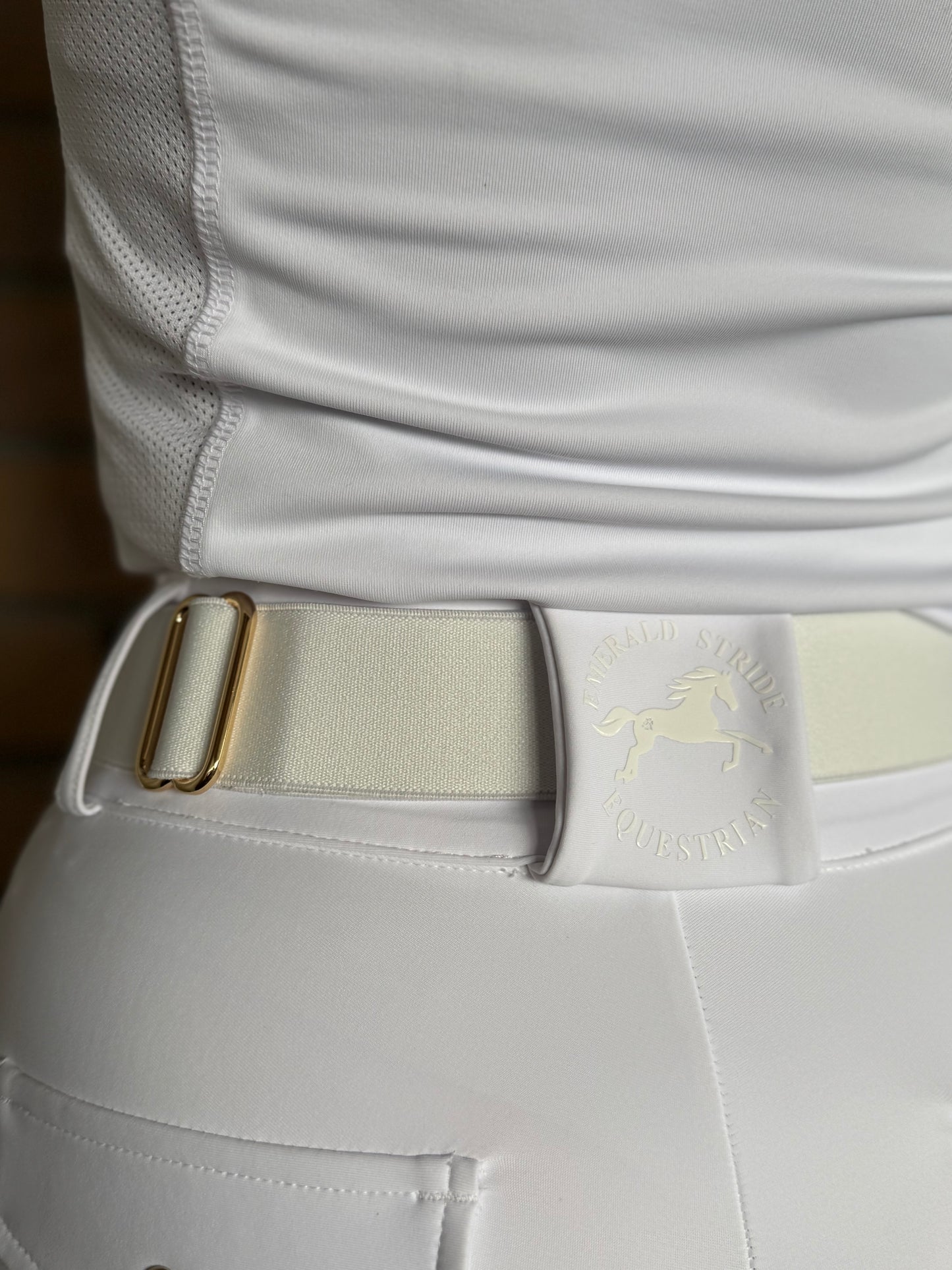 White Stirrup Belt